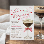 Love Is Brewing Espresso Martini Brautparty Einladung