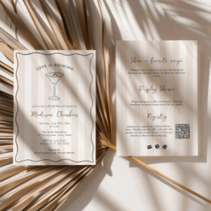 Love Is Brewing Espresso Martini Brautparty Einladung