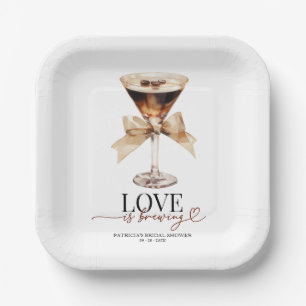 Love Is Brewing Espresso Martini Brautparty Pappteller