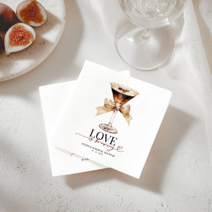 Love Is Brewing Espresso Martini Brautparty Serviette
