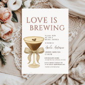 Love is Brewing Espresso Martini Bridal Shower Einladung