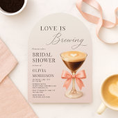 Love is Brewing Espresso Martini Bridal Shower Einladung