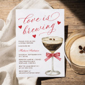 Love Is Brewing Espresso Martini Bridal Shower Einladung
