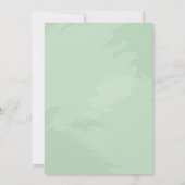 Love is Brewing Greenery Beer Bridal Shower Einladung (Rückseite)