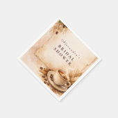 Love Is Brewing Kaffee Brautparty Serviette (Ecke)