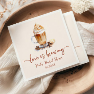 Love Is Brewing Kaffeebohnen Junggesellinnenabschi Serviette