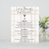 Love is Brewing Menu (Stehend Vorderseite)