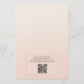 Love is Brewing QR Code Coffee Bridal Shower Einladung (Rückseite)