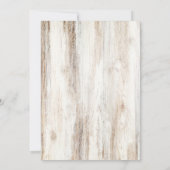 Love is Brewing Rustic Couples Bridal Shower Einladung (Rückseite)