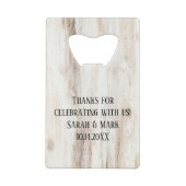 Love is Brewing Rustic Shower Bottle Opener Favor Geldbeutel Flaschenöffner (Rückseite)