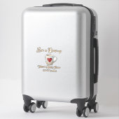 Love is Brewing white coffee mug heart bridal show Aufkleber (Koffer)