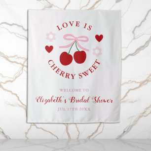 Love Is Cherry Sweet Brautparty Wandteppich