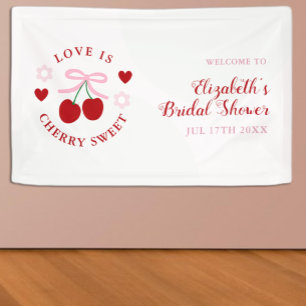 Love Is Cherry Sweet Junggesellinnen-Abschiedspart Banner