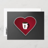Love is Christ and Coffee : Postcard by J.H.T. Postkarte (Vorne/Hinten)