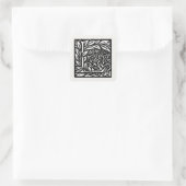 Love is Enough von William Morris Quadratischer Aufkleber (Tasche)