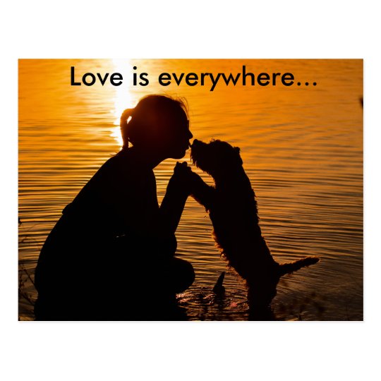 Love is everywhere - Postcard Postkarte