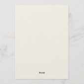 Love Is in Bloom Bridal Shower-Floral Garden Theme Einladung (Rückseite)