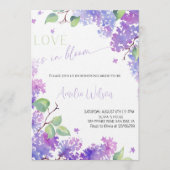Love Is in Bloom Bridal Shower-Floral Garden Theme Einladung (Vorderseite)