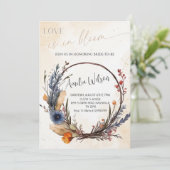 Love Is in Bloom Bridal Shower-Floral Garden Theme Einladung (Stehend Vorderseite)
