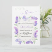 Love Is in Bloom Bridal Shower-Floral Garden Theme Einladung (Stehend Vorderseite)