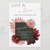 Love Is in Bloom Bridal Shower-Floral Garden Theme Einladung (Vorderseite)