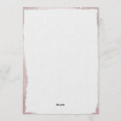 Love Is in Bloom Bridal Shower-Floral Garden Theme Einladung (Rückseite)