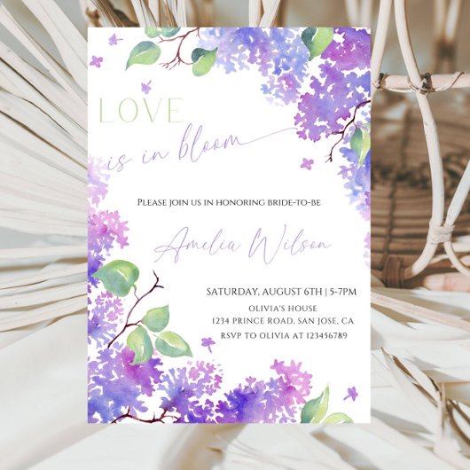 Love Is in Bloom Bridal Shower-Floral Garden Theme Einladung