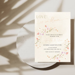 Love Is in Bloom Bridal Shower-Floral Garden Theme Einladung
