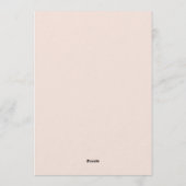 Love Is in Bloom Bridal Shower-Floral Garden Theme Einladung (Rückseite)