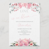 Love Is in Bloom Bridal Shower-Floral Garden Theme Einladung (Vorderseite)