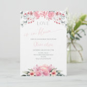 Love Is in Bloom Bridal Shower-Floral Garden Theme Einladung (Stehend Vorderseite)