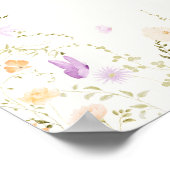 Love Is In Bloom Bridal Shower Welcome Sign  Poster (Ecke)