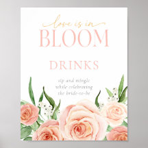 Love Is In Bloom Flower Bar Station Sign