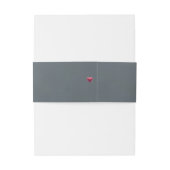 Love is in Bloom Pink Roses Wedding Einladungsbanderole (Rückseitenbeispiel)