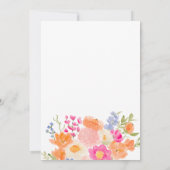 Love is in bloom pretty wildflowers bridal shower einladung (Rückseite)