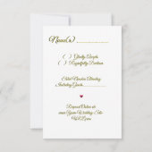 Love is in Bloom RSVP Pink Roses Wedding (Rückseite)