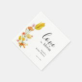 Love is in Bloom Spring Wildflower Bridal Shower Serviette (Ecke)