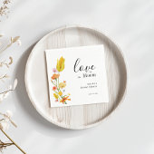 Love is in Bloom Spring Wildflower Bridal Shower Serviette