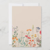Love is in Bloom Wildflower Bridal Shower Einladung (Rückseite)