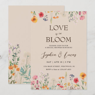 Love is in Bloom Wildflower Bridal Shower Einladung