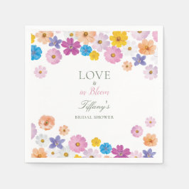 Love is in Bloom Wildflower Garden Bridal Shower Serviette