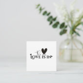 love is in the air begleitkarte (Stehend Vorderseite)