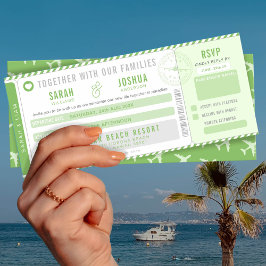 Love is in the air Boarding Pass Wedding Einladung