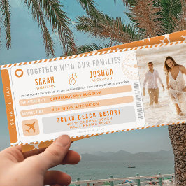 Love is in the air Boarding Pass Wedding Einladung