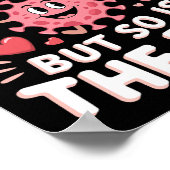 Love Is In The Air But So Is The Flu Funny Valenti Poster (Ecke)