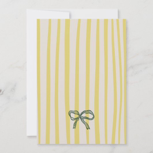 Love Is in the Air Citrus Quirky Bridal Shower Einladung (Rückseite)