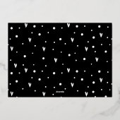 Love Is In The Air Custom Photo Valentine's Day  Folien Feiertagskarte (Rückseite)