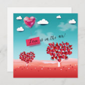 Love is in the Air! Feiertagskarte (Vorne/Hinten)