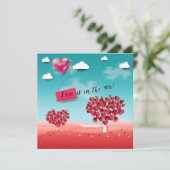 Love is in the Air! Feiertagskarte (Stehend Vorderseite)