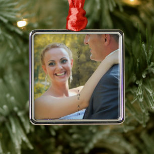 LOVE IS IN THE AIR, just married Ceramic Ornament Aus Metall